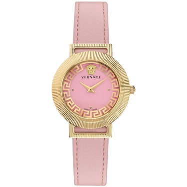 Versace Damen Armbanduhr 36 mm Armband Leder GRECA CHIC